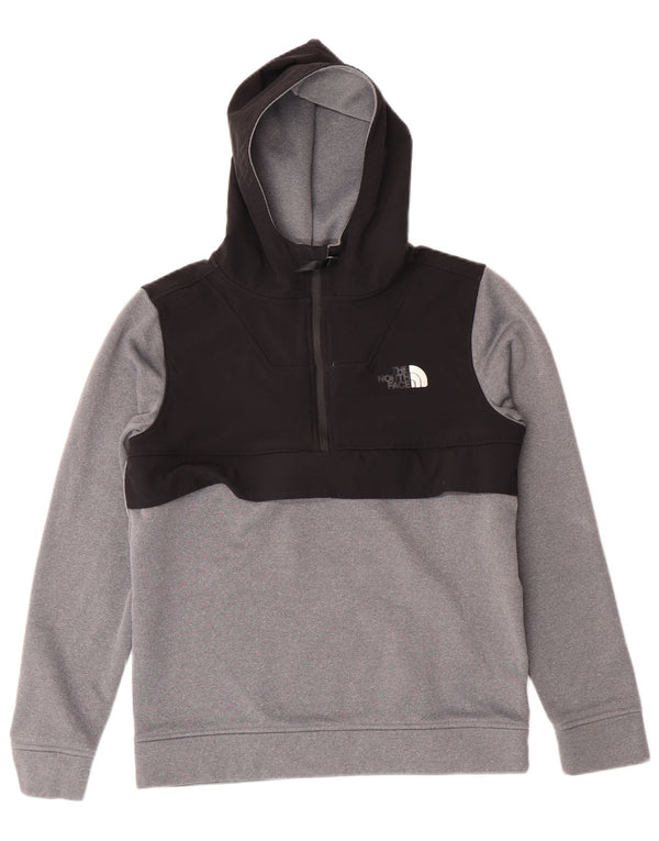 THE NORTH FACE Chłopięcy sweter z kapturem i zamkiem, 14-15 lat, XL, szary, blok kolorów