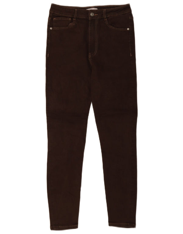 Damskie jeansy skinny Zara EU 42 Large W32 L27 Brązowa bawełna