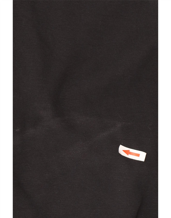 Męski sweter z kapturem i zamkiem K-Way 2XL, czarny poliester