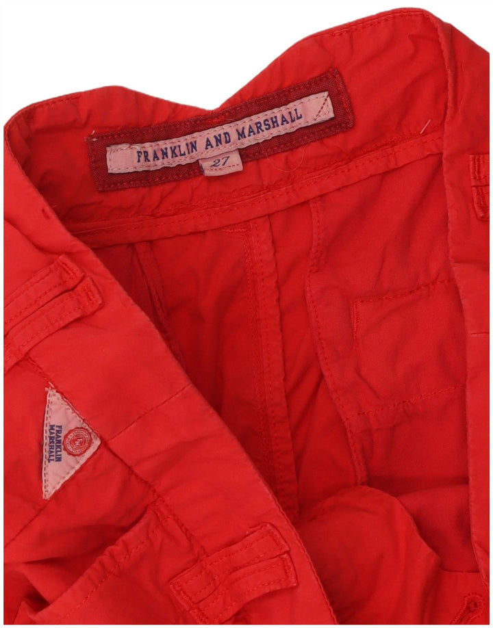 Damskie spodenki na co dzień Franklin & Marshall W27, małe, czerwone