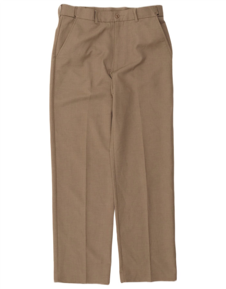 FARAH Womens Classic Straight Chino Trousers W32 L31  Grey Polyester