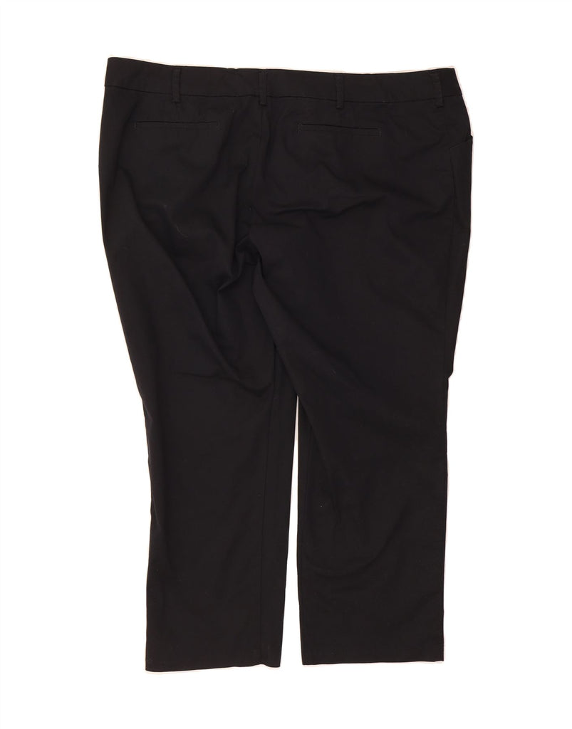 LEE Womens Relaxed Fit Mid Rise Casual Trousers US 24 4XL W48 L29 Black Vintage Lee and Second-Hand Lee from Messina Hembry 