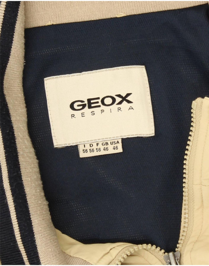 GEOX Mens Respira Bomber Jacket UK 46 3XL Yellow Vintage Geox and Second-Hand Geox from Messina Hembry 