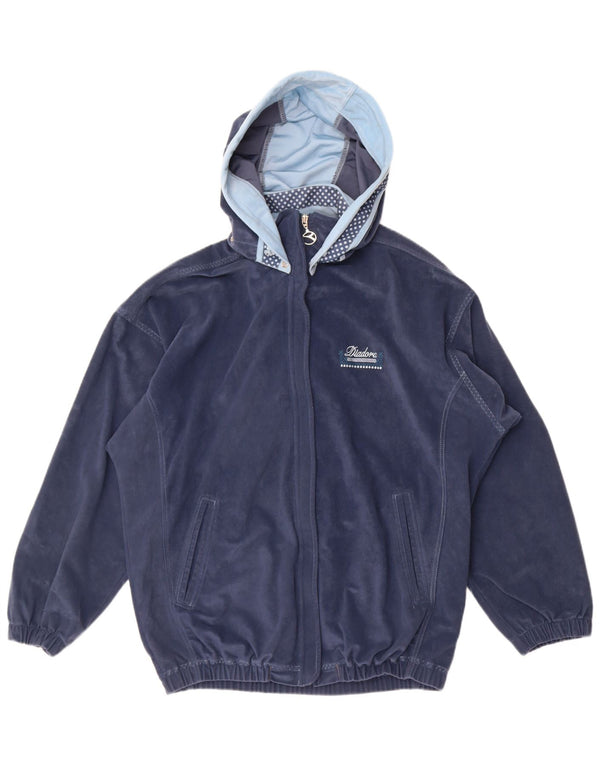 Diadora Męski aksamitny pełny dres z kapturem XL, granatowy, poliester