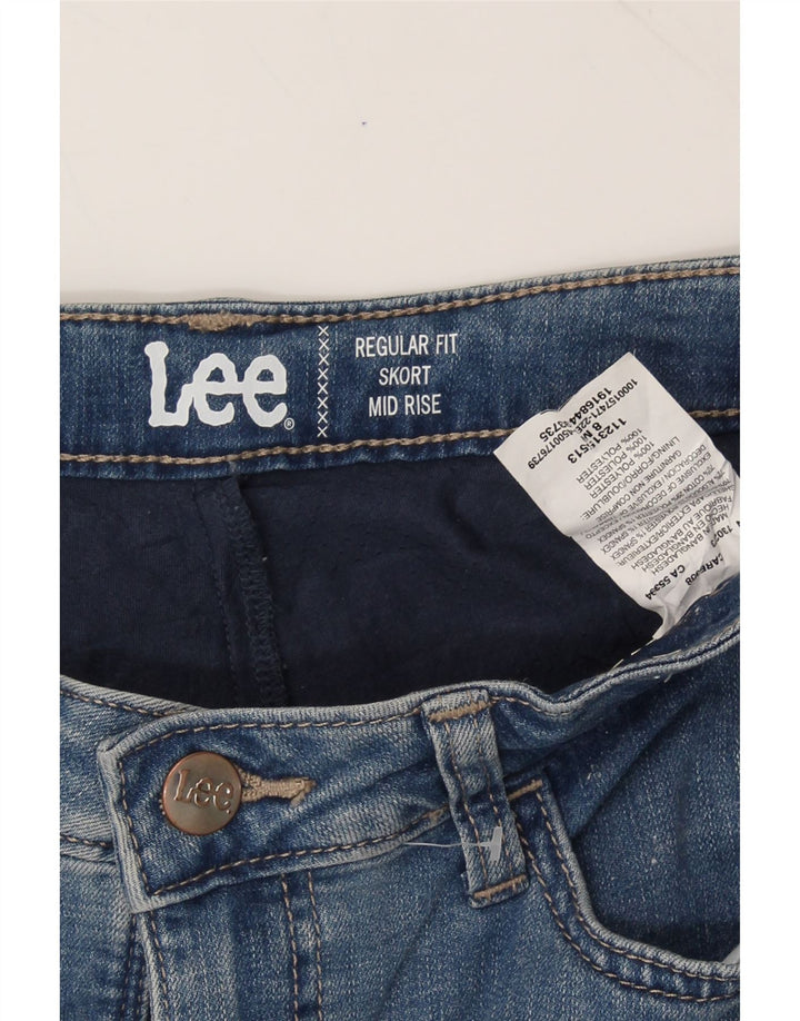 LEE Womens Regular Fit Midrise Denim Skirt US 8 Medium W30 Blue Cotton Vintage Lee and Second-Hand Lee from Messina Hembry 