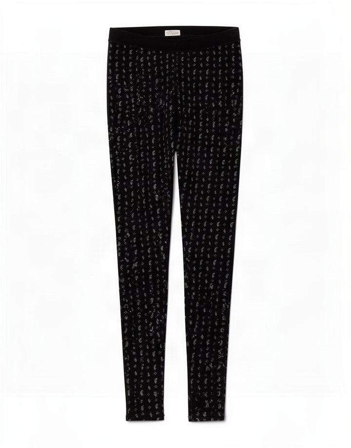 Damskie legginsy Jack Wills z abstrakcyjnym wzorem UK 8, małe, czarne