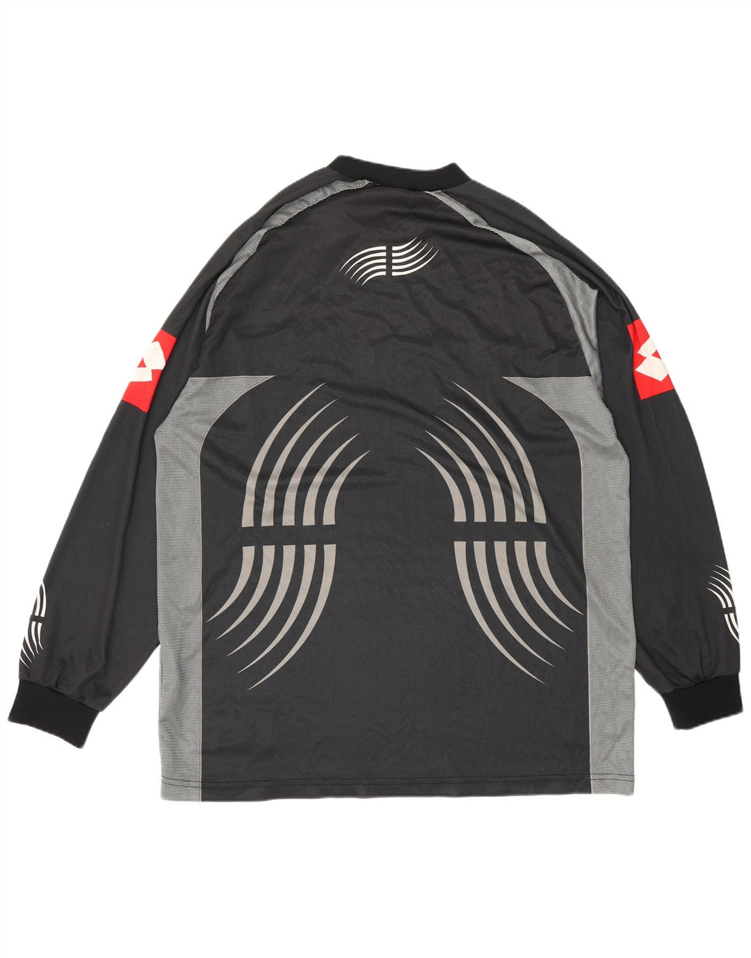 Koszulka męska Juventus LOTTO 2001-2002 z grafiką domową, duża, czarna, sportowa