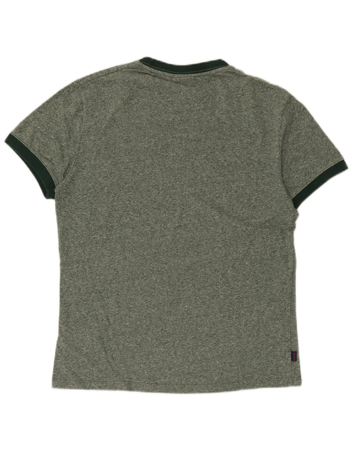 T-shirt męski Superdry Średniej wielkości bawełna w zielone plamki