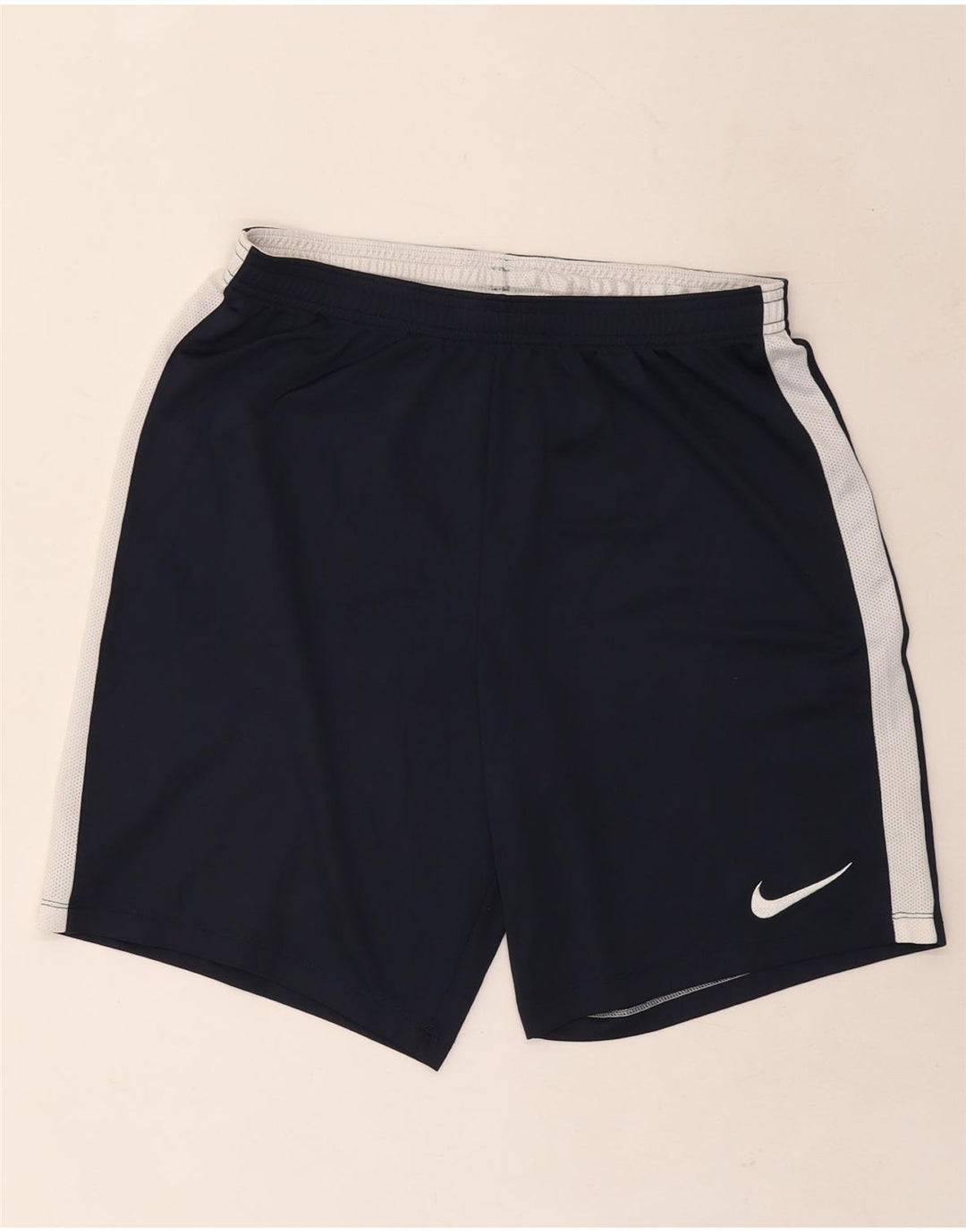 Męskie spodenki sportowe Nike Dri Fit, duży, granatowy, poliestrowy blok kolorów