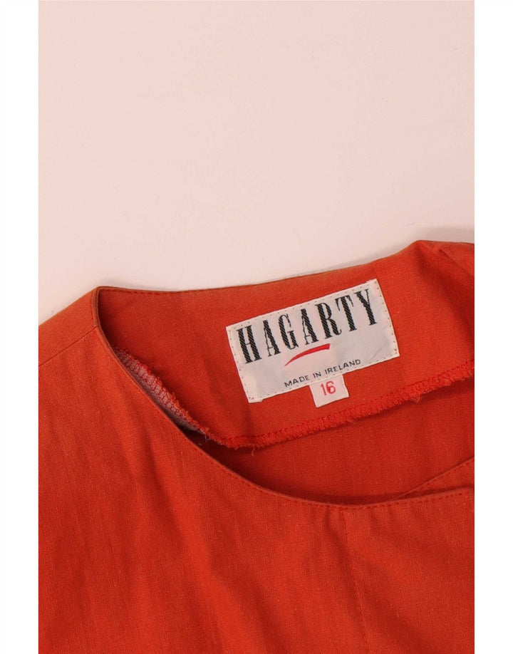 Hagarty damska marynarka oversize UK 16 duża pomarańczowa