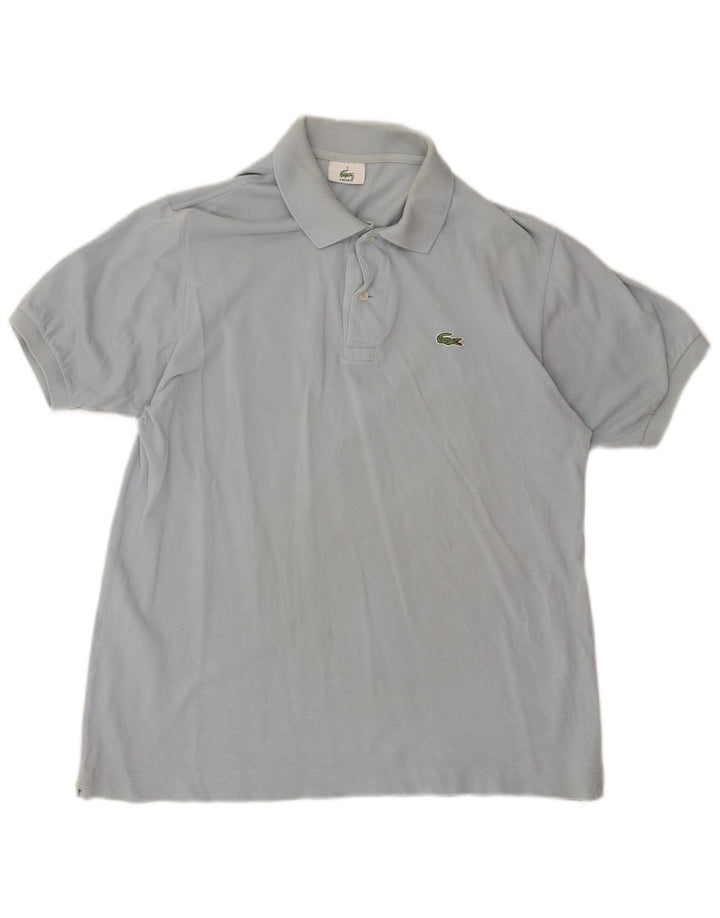 Męska koszulka polo LACOSTE, rozmiar 5, duża, niebieska, bawełniana