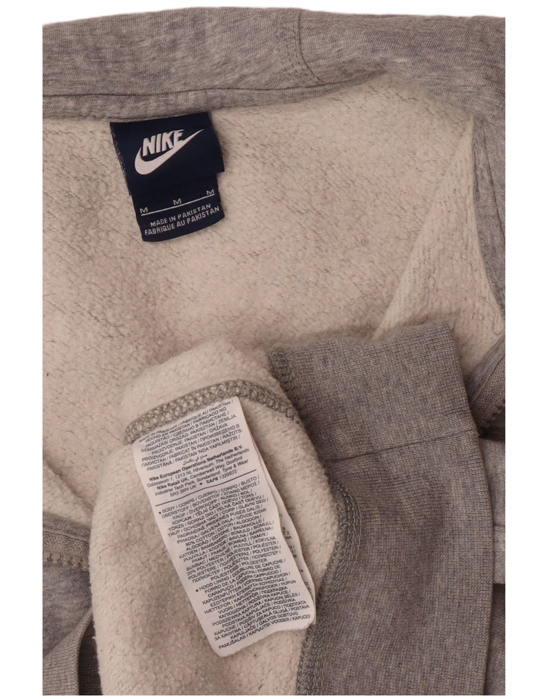 Męski sweter z kapturem i zamkiem Nike, średnioszary, bawełniany