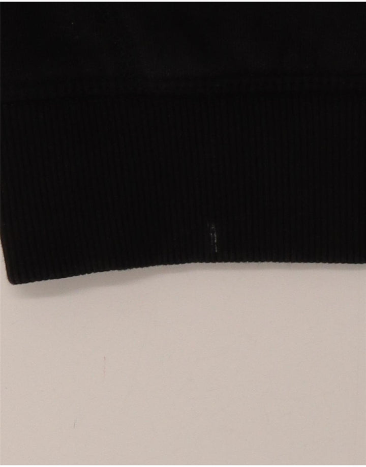 SUPERDRY Womens Graphic Hoodie Jumper UK 10 Small  Black Cotton Vintage Superdry and Second-Hand Superdry from Messina Hembry 