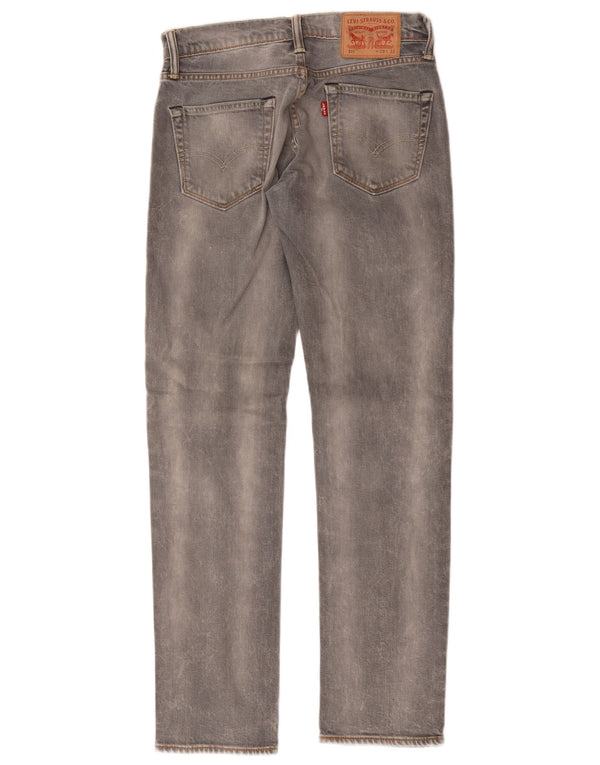 Męskie jeansy Levi's 511 Slim W28 L32 Szara bawełna