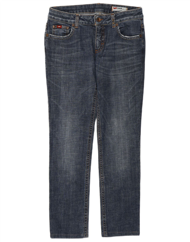 Damskie jeansy Gas W31 L29 Niebieskie bawełniane