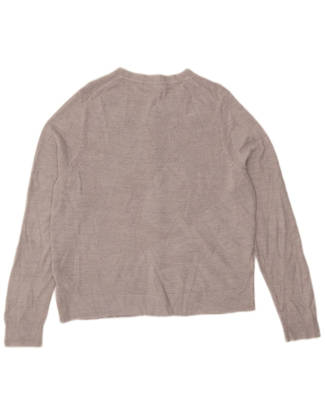 Marks & Spencer Damski sweter rozpinany UK 14, duży, szary, akrylowy