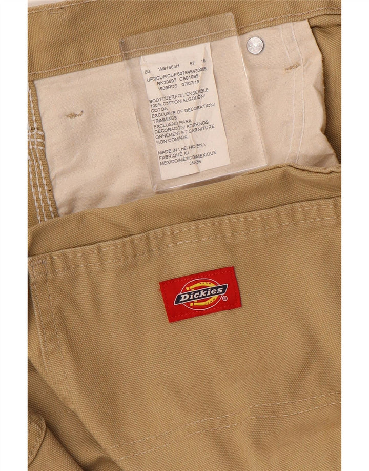 Męskie proste spodnie cargo DICKIES W38 L36 beżowa bawełna