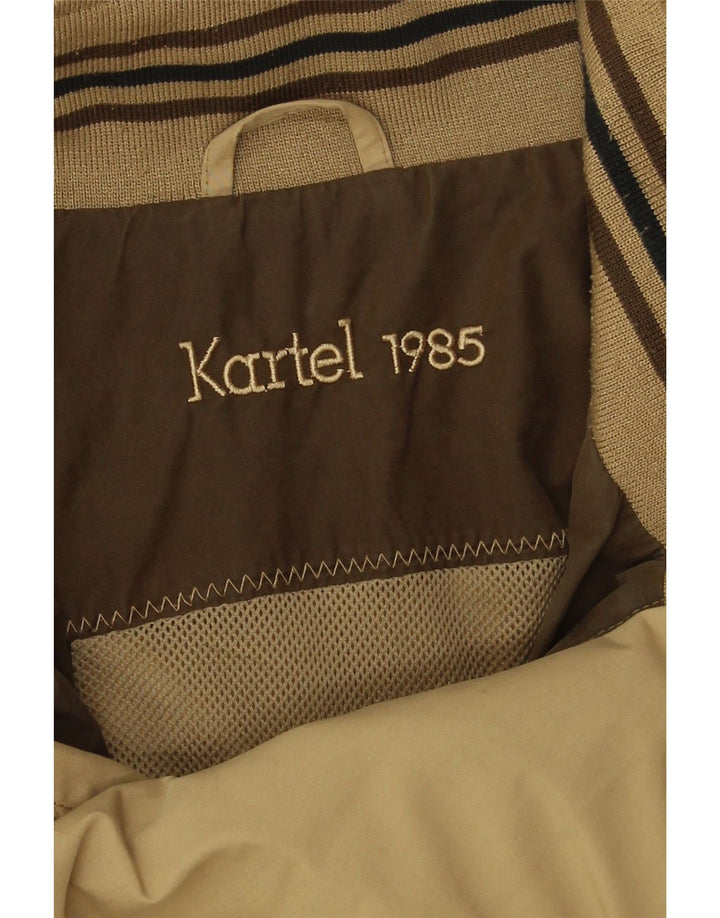 KARTEL Mens Bomber Jacket UK 40 Large Khaki