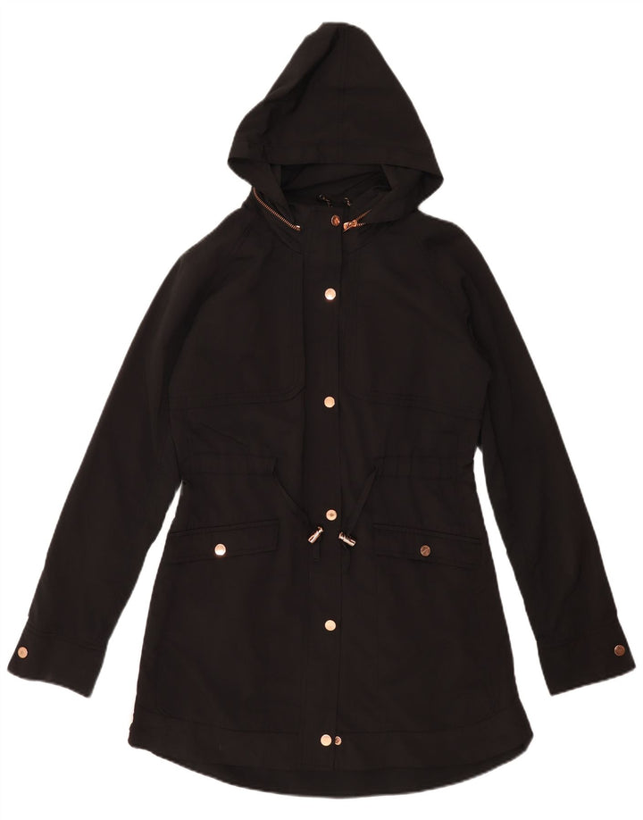 Damska kurtka typu parka oversize Ted Baker z kapturem, rozmiar 1 XS, czarna, poliestrowa