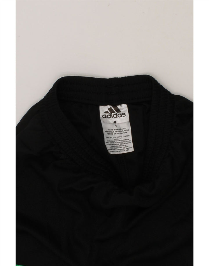 ADIDAS Boys Sport Shorts 3-4 Years  Black Polyester Vintage Adidas and Second-Hand Adidas from Messina Hembry 