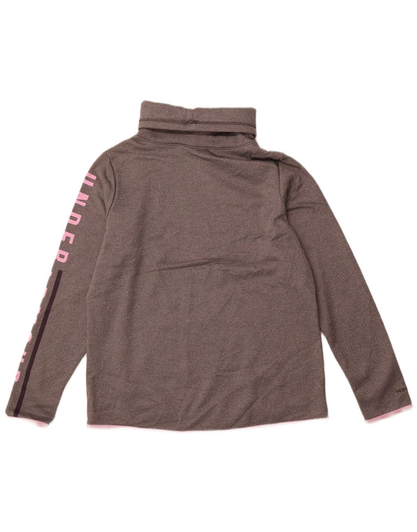 Damska bluza z grafiką UNDER ARMOUR Cold Gear UK 16, duża, szara