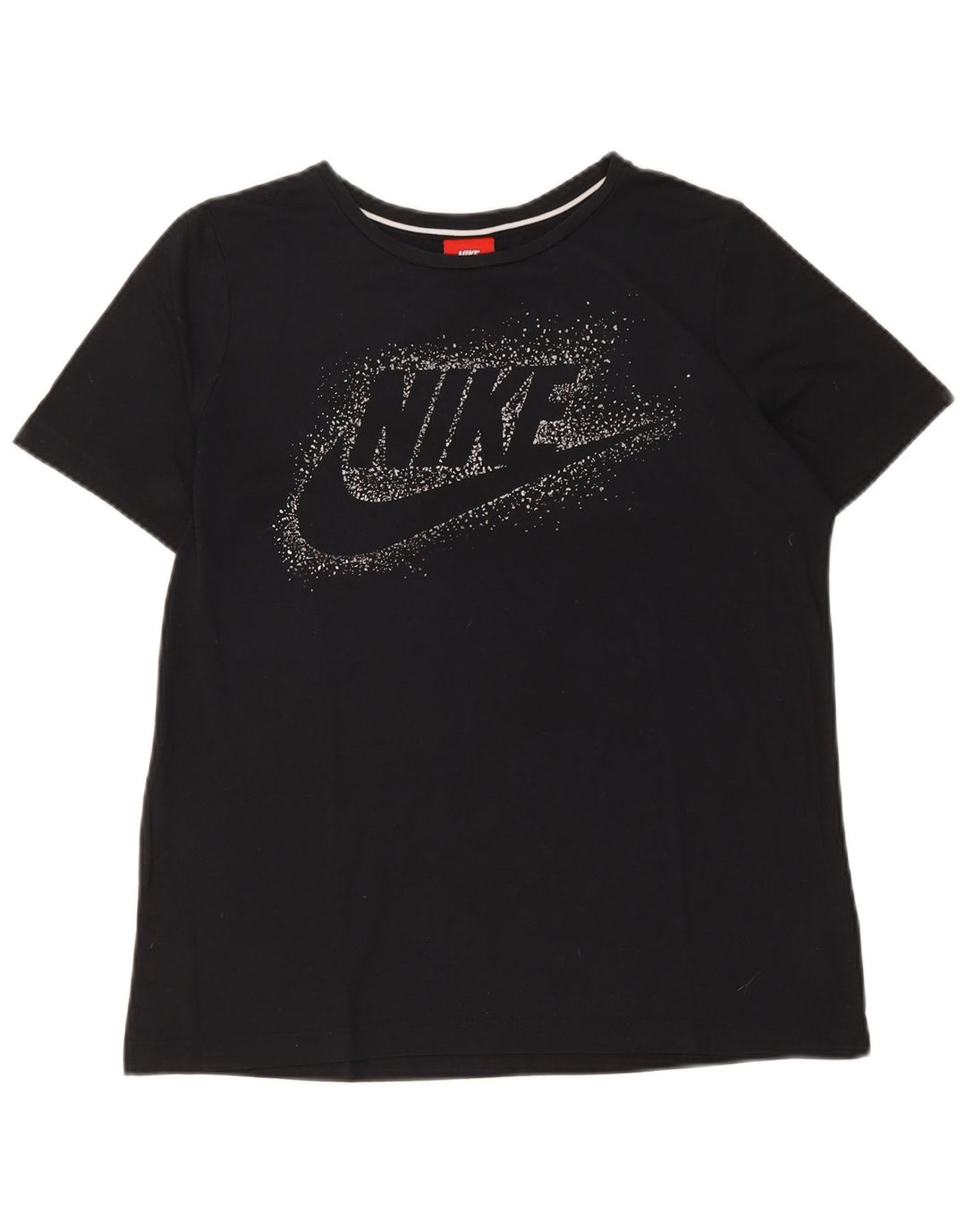 Damska koszulka z grafiką Nike Top UK 14, średni czarny poliester