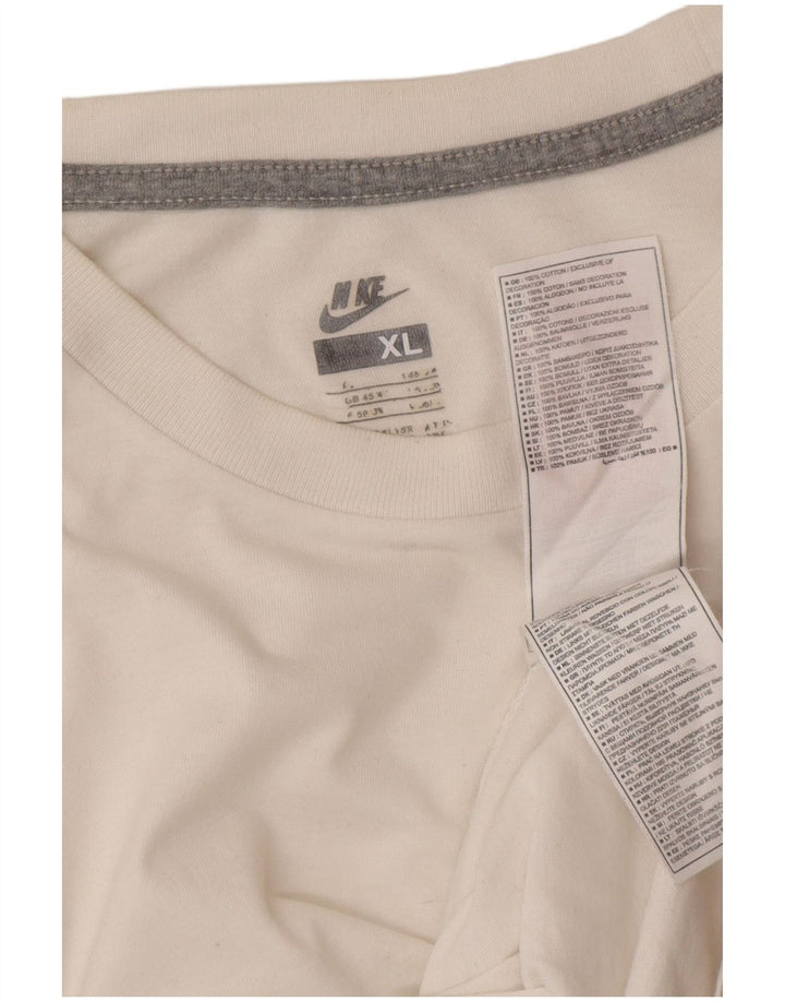 T-shirt męski NIKE Top UK 45/47 XL, biała bawełna