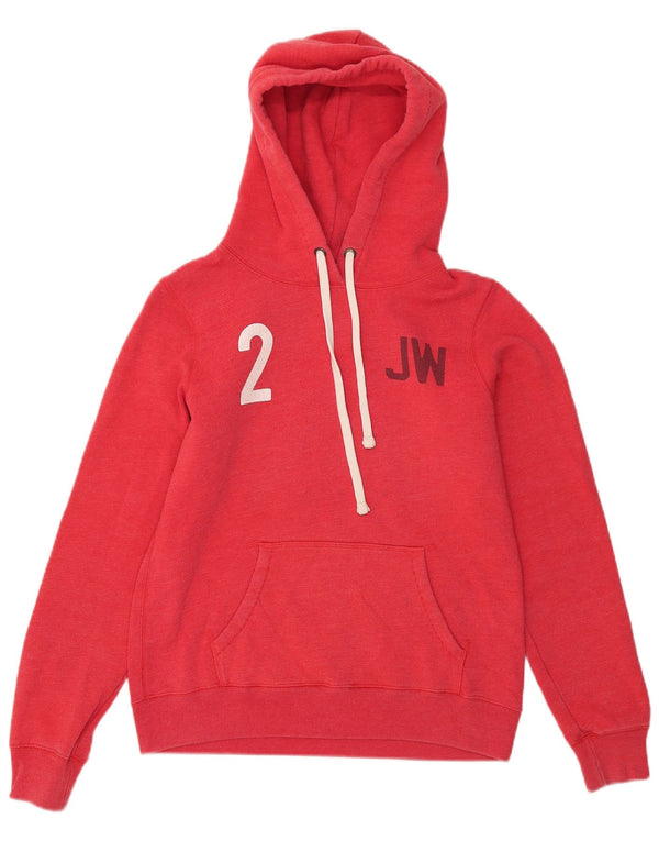 Damski sweter z kapturem Jack Wills, UK 12, średni czerwony, bawełniany