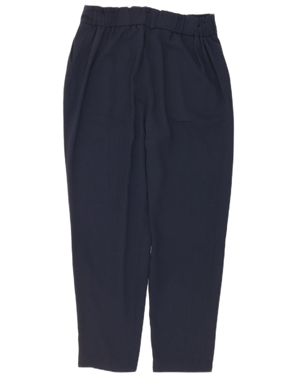 Damskie zwężane spodnie codzienne M&Co UK 14 Medium W28 L28 Granatowe