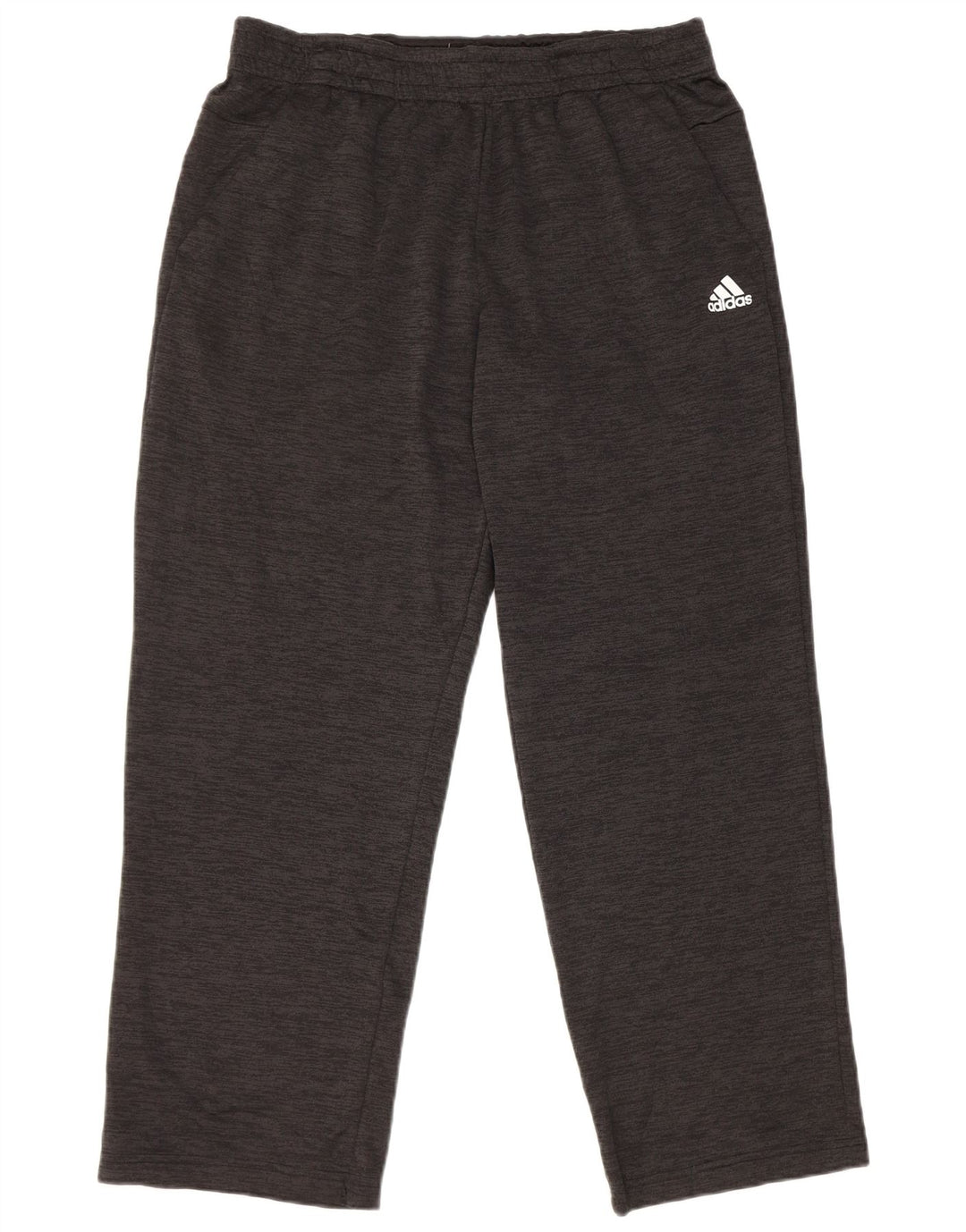 Męskie spodnie dresowe Adidas, duże, czarne, nakrapiane, poliestrowe