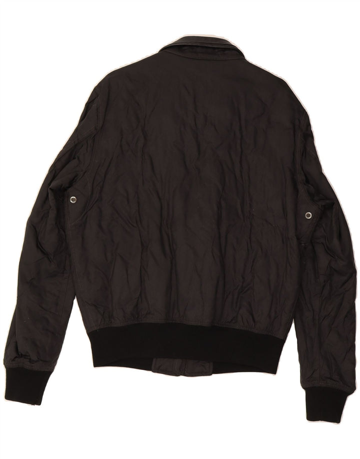 BELSTAFF Mens Bomber Utility Jacket UK 36 Small Black Nylon Vintage Belstaff and Second-Hand Belstaff from Messina Hembry 