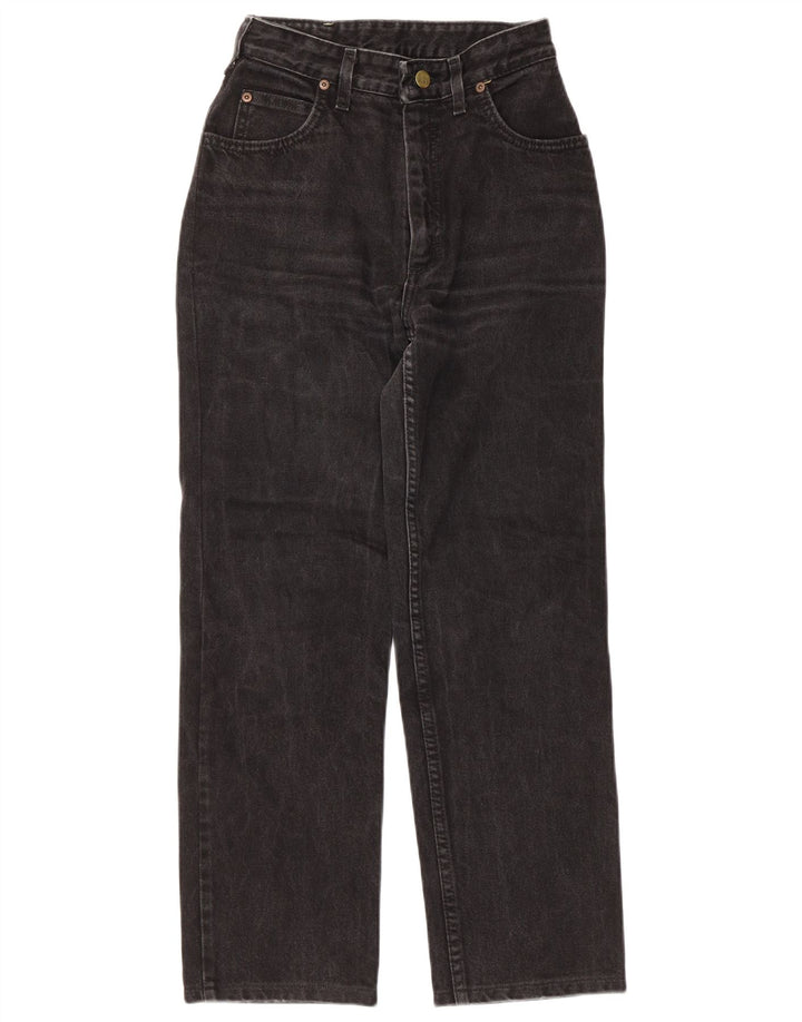 Damskie jeansy Lee Straight W30 L26 Czarne bawełniane