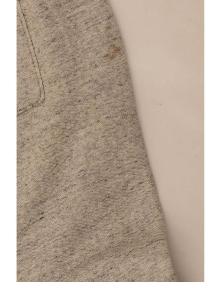 Męskie spodnie dresowe Hollister z grafiką, średnioszare, bawełniane w cętki