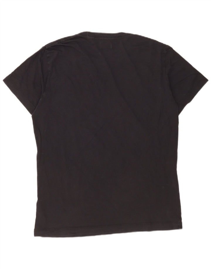 Męski T-shirt Diesel z grafiką, duży, granatowy