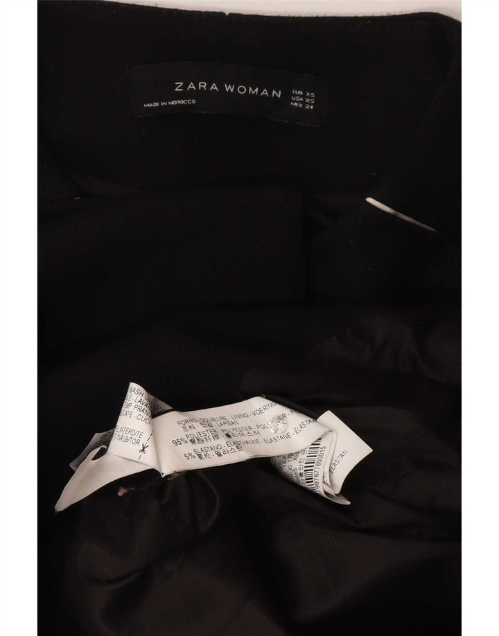Płaszcz damski Zara UK 6 XS, czarny poliester