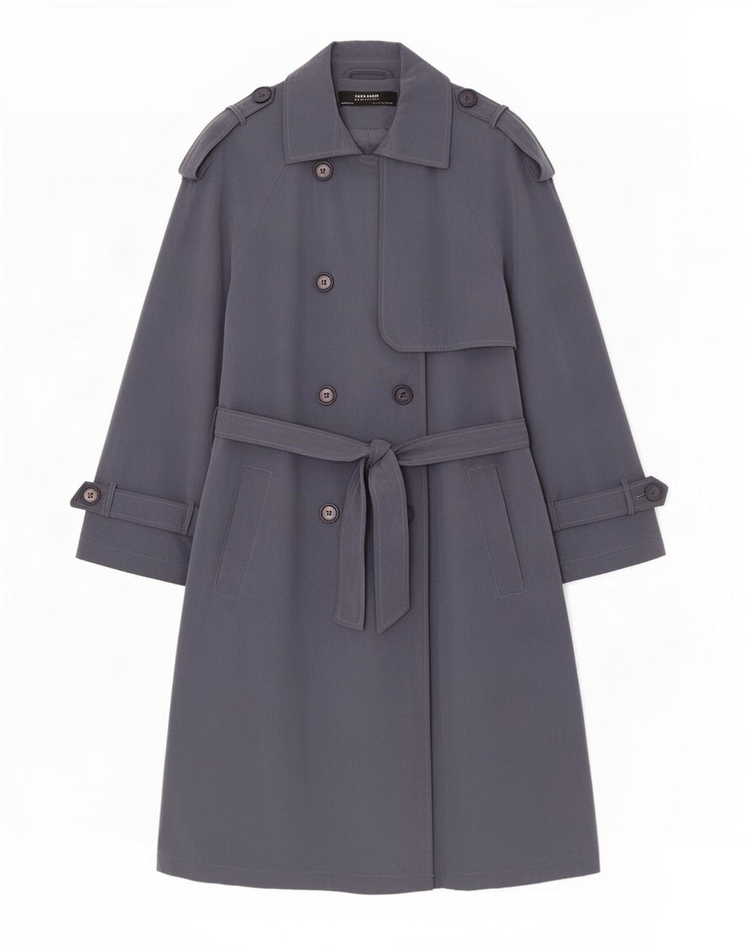 Damski trencz oversize z rękawem 3/4 Zara UK 10 Small Grey