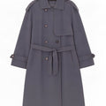 Damski trencz oversize z rękawem 3/4 Zara UK 10 Small Grey
