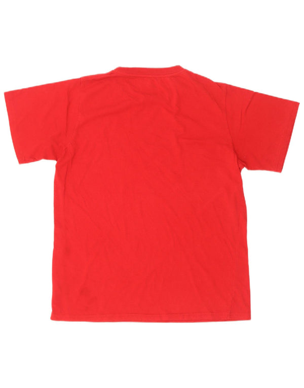 Chłopięcy T-shirt z grafiką Nike, 13-14 lat, XL, czerwona, bawełniana