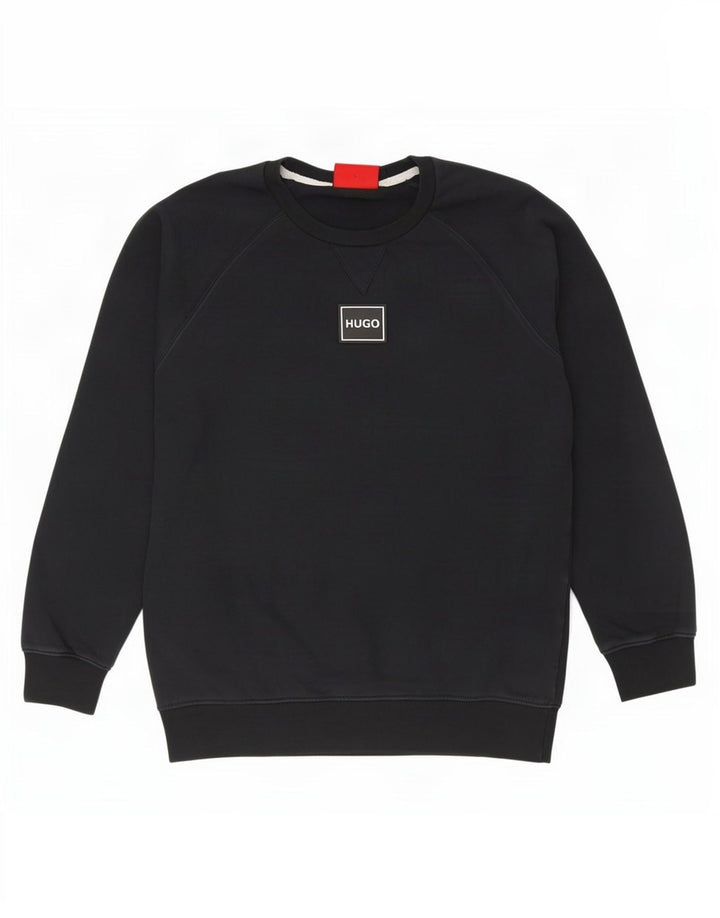 Bluza męska Hugo Boss, duża, granatowa, bawełniana