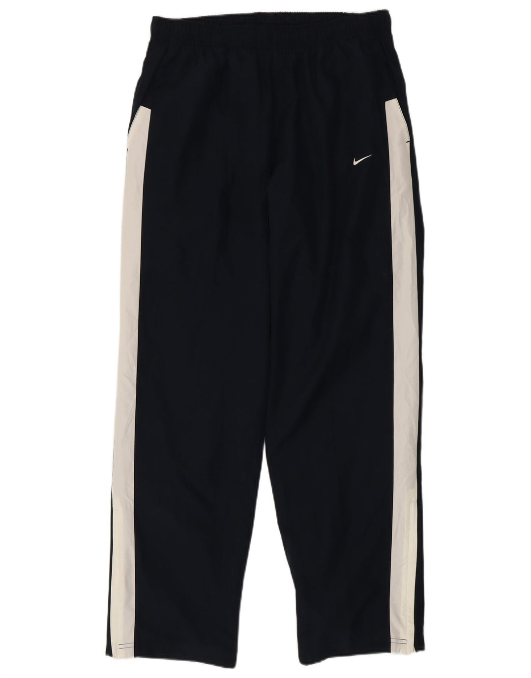 Męskie spodnie dresowe Nike, duże, granatowe, z blokami kolorów, poliestrowe