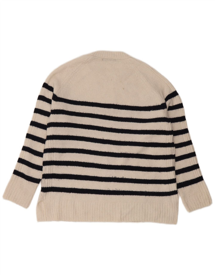 Marks & Spencer Damski sweter z wycięciem pod szyją, UK 14, średni złamanej bieli