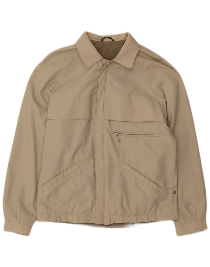 Męska kurtka użytkowa IT 48 w stylu vintage, średniej beżowy poliester