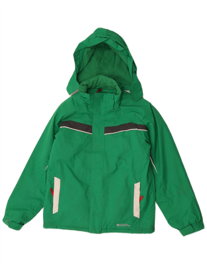 Chłopięca kurtka wiatrówka Mountain Warehouse na 11-12 lat, w kolorze zielonym