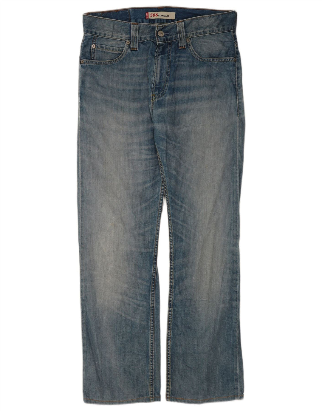 Męskie jeansy Levi's 506 Straight W31 L30 Niebieskie bawełniane