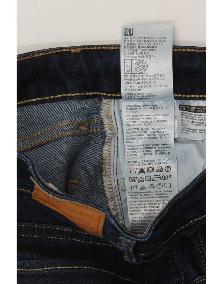 Damskie jeansy Levi's 725 z wysokim stanem Bootcut W29 L30 Granatowy Lyocell