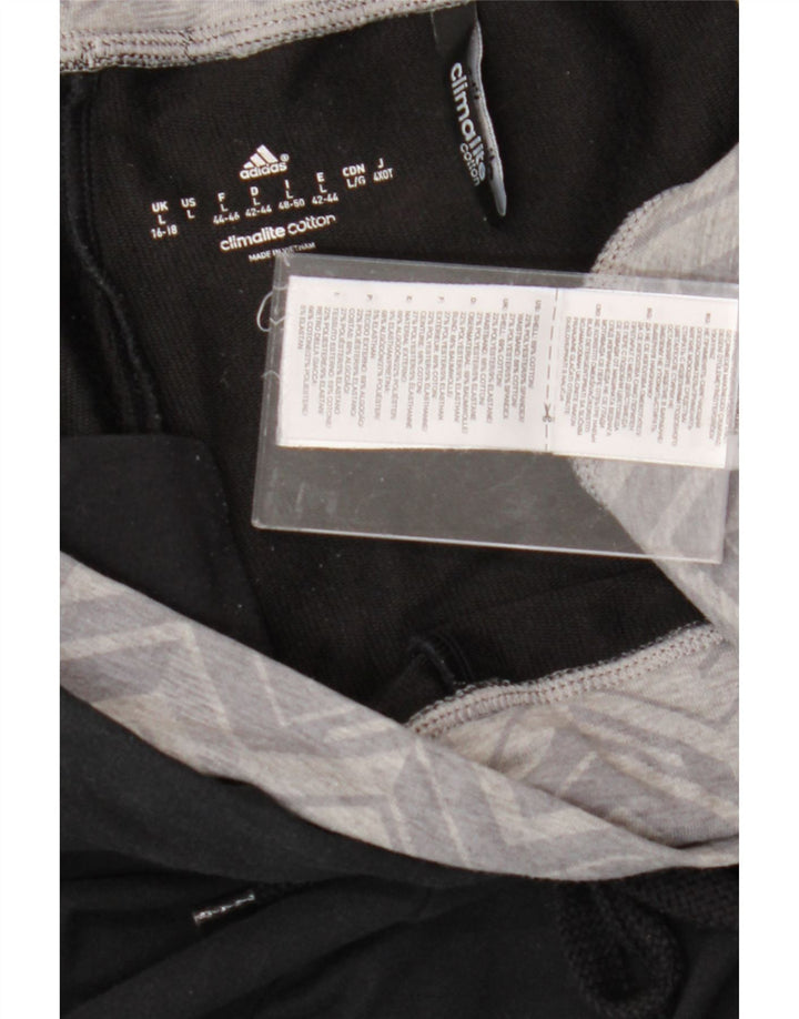 Damskie spodnie dresowe ADIDAS Climalite Joggers UK 16/18, duże czarne