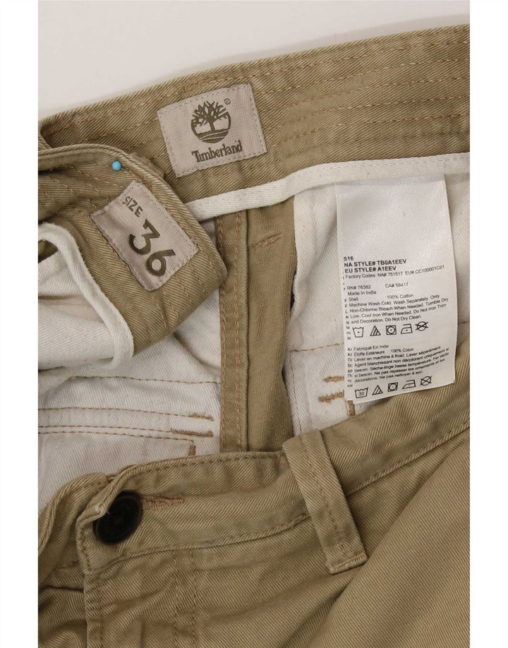 Męskie spodenki cargo Timberland W36, duże, bawełniane w kolorze khaki