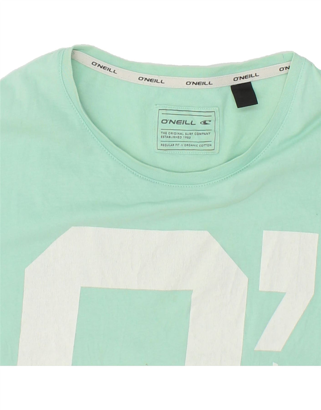 O'NEILL Mens Regular Fit Graphic T-Shirt Top Medium Turquoise Cotton Vintage O'Neill and Second-Hand O'Neill from Messina Hembry 