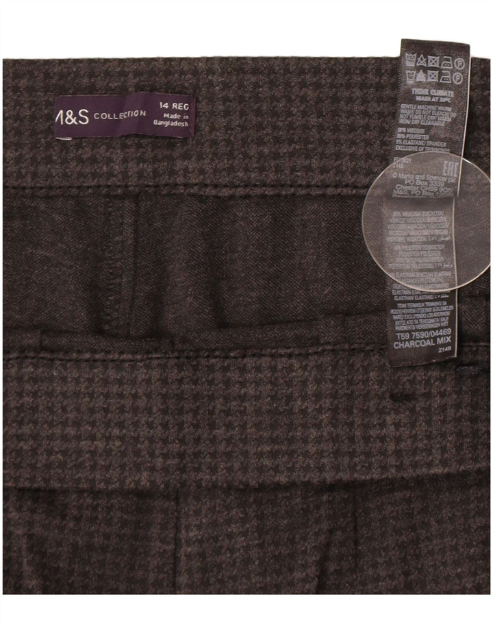 Spodnie damskie Marks & Spencer UK 14 Large W32 L28 Szara pepitka