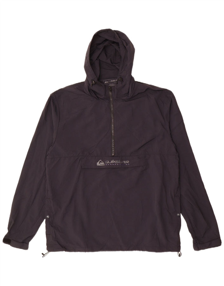 Męska kurtka przeciwdeszczowa Quiksilver z grafiką UK 42 XL, czarny nylon